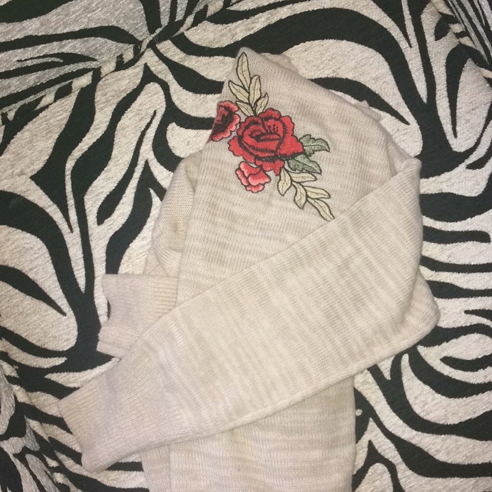 Floral sweater